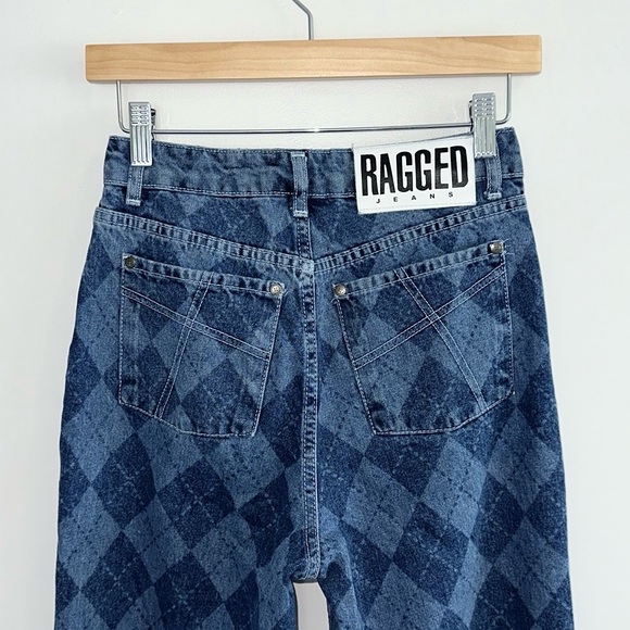The RAGGED PREIST x Free People Detention Argyle Jeans - Picture 9 of 13